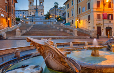 Spanish Steps at dusk, Rome